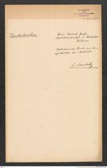 k.k. naturhistorisches Hofmuseum, Intendanzakten 1885-1896 (Hauer), Aktenzahl Z.491/1889, Seite 1
